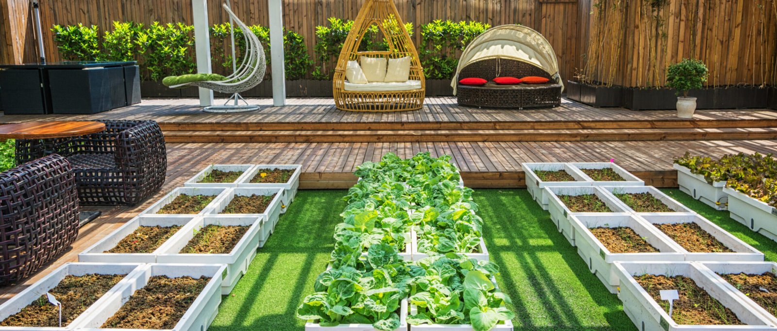 A covered lifestyle garden with indoor and outdoor living